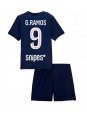 Billige Paris Saint-Germain Goncalo Ramos #9 Hjemmedraktsett Barn 2025-26 Kortermet (+ Korte bukser)